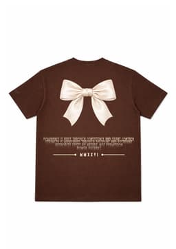 DOMINANT FEMALE OVERSIZED EMBROIDERED TEE | 210 GSM Graphic Embroidered Premium Brown color Tee - Image 2