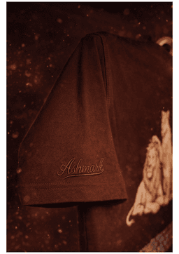 DOMINANT MALE OVERSIZED EMBROIDERED TEE | 210 GSM Graphic Embroidered Premium Brown color Tee - Image 4